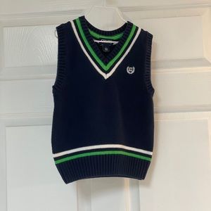 Chaps Boys Navy Sweater Vest Size 5